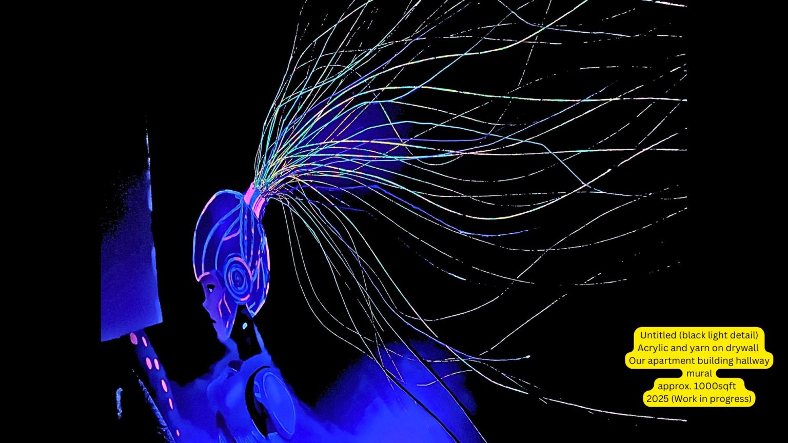 Untitled-black light detailwork in progress